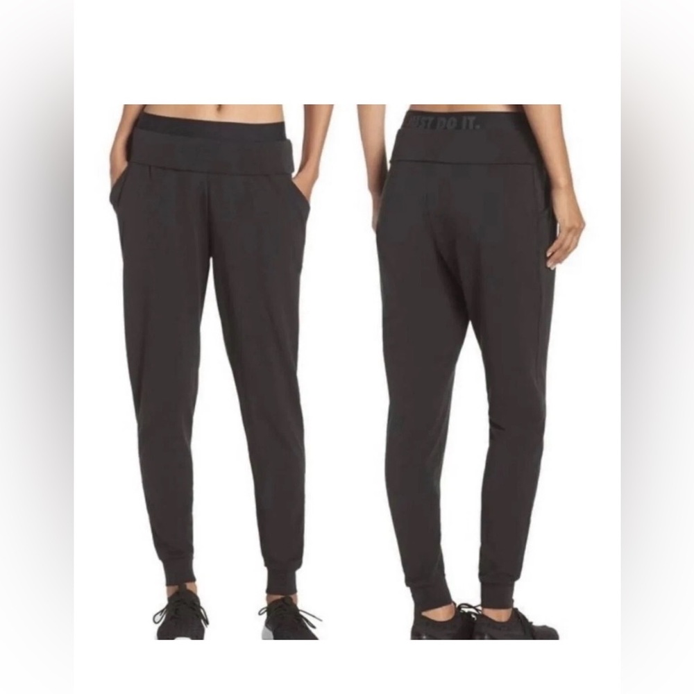 Nike Black Rayon Jogger Pant Sz M
